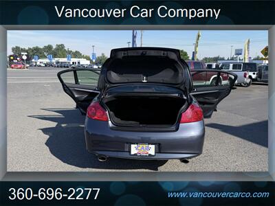 2011 INFINITI G25x AWD! Cool Car! Clean Title! Low Miles! Fast! Fun! Sports Sedan!  Locally Owned! Strong Carfax Report! Great Price Point! - Photo 34 - Vancouver, WA 98665