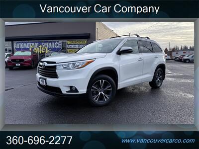 2016 Toyota Highlander XLE AWD! 3rd Row! Leather! Loaded! Low Miles! Clean Title! Great Carfax History! Local Vehicle! Impressive! - Photo 1 - Vancouver, WA 98665