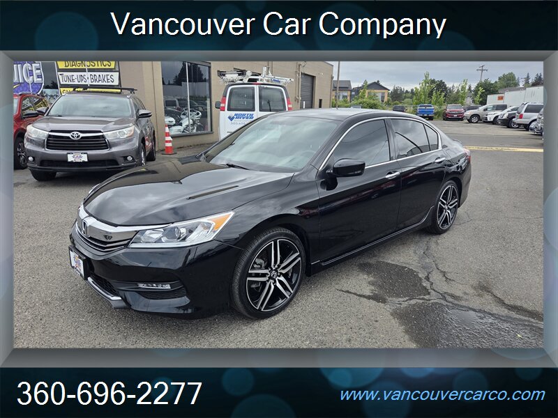 2017 Honda Accord Sport Special Edition! Clean Title! 69,000 Miles!  Local Car! Rated 34mpg Hwy! Beautiful Black on Black! Great Value! Impressive! - Photo 1 - Vancouver, WA 98665