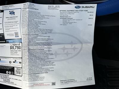 2026 Subaru WRX tS 6-Speed Manual - Photo 20 - Flushing, MI 48433