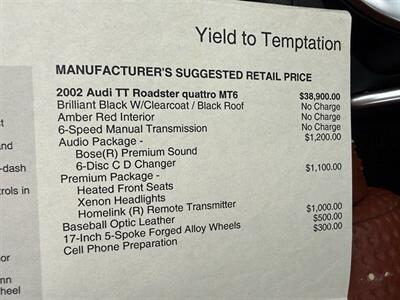 2002 Audi TT 225hp quattro  6-Speed Manual - Photo 48 - Flushing, MI 48433