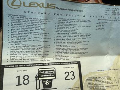 2004 Lexus SC 430 - Photo 47 - Flushing, MI 48433
