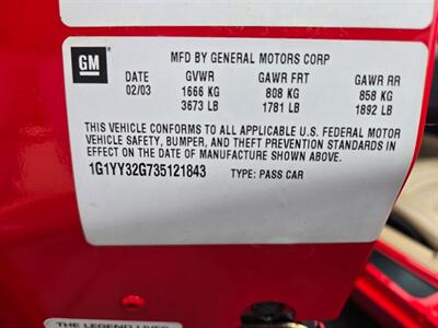 2003 Chevrolet Corvette   - Photo 23 - Flushing, MI 48433