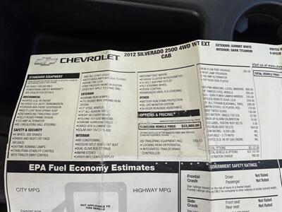 2012 Chevrolet Silverado 2500 Extended Cab  WT 4WD - Photo 35 - Flushing, MI 48433