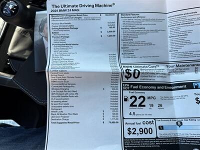 2025 BMW Z4 M40i - Photo 34 - Flushing, MI 48433