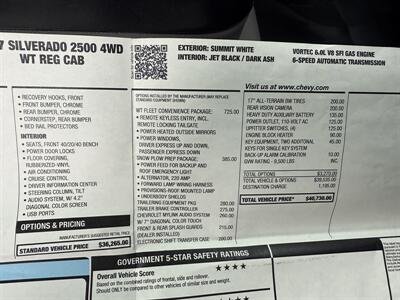 2017 Chevrolet Silverado 2500 HD 4WD  BOSS V Plow & Lift Gate - Photo 20 - Flushing, MI 48433
