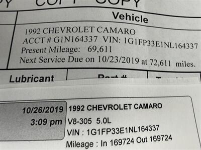 1992 Chevrolet Camaro RS Convertible 5-Speed Manual - Photo 66 - Flushing, MI 48433