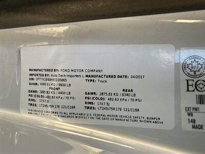 2017 Ford F-250 Super Duty XLT 4X4  M140 Service Body - Photo 41 - Flushing, MI 48433