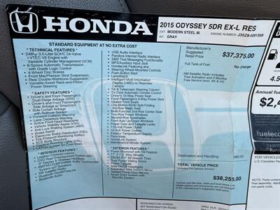 2015 Honda Odyssey EX-L   - Photo 35 - Flushing, MI 48433
