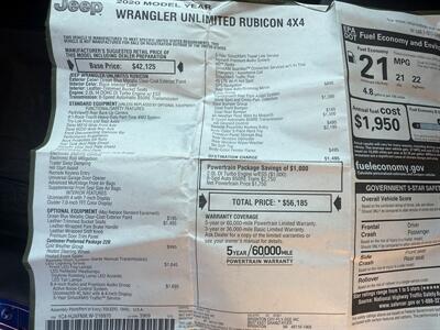 2020 Jeep Wrangler Unlimited Rubicon  4X4 - Photo 38 - Flushing, MI 48433