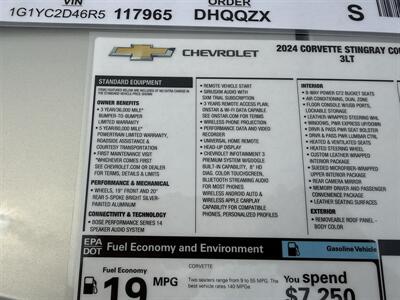 2024 Chevrolet Corvette Stingray Coupe 3LT - Photo 16 - Flushing, MI 48433