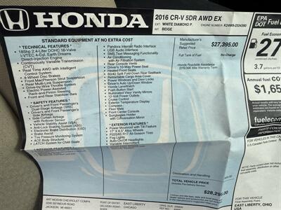 2016 Honda CR-V EX AWD - Photo 29 - Flushing, MI 48433