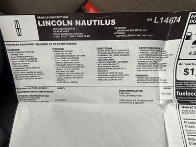 2019 Lincoln Nautilus Reserve AWD - Photo 33 - Flushing, MI 48433