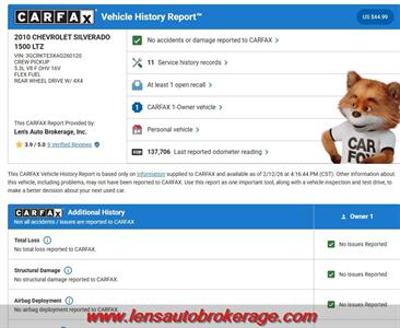 2010 Chevrolet Silverado 1500 LTZ  *One Owner!  Clean Crew LTZ 4x4! - Photo 9 - Tucson, AZ 85705