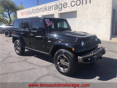 2016 Jeep Wrangler Unlimited Sahara 75th Anniversary  **CARFAX 1 OWNER! - Photo 2 - Tucson, AZ 85705