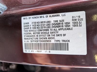 2019 Honda Ridgeline RTL-E   - Photo 33 - Bountiful, UT 84010