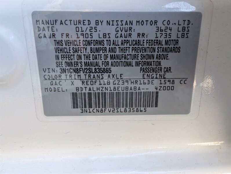 2025 Nissan Versa SR - Photo 33 - Bountiful, UT 84010