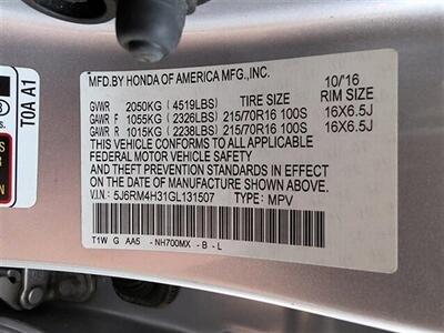 2016 Honda CR-V LX   - Photo 33 - Bountiful, UT 84010