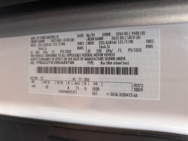 2024 Ford Transit 350 XLT 15-Passenger - Photo 32 - Bountiful, UT 84010