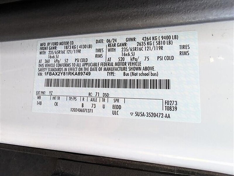 2024 Ford Transit 350 XLT 15-Passenger - Photo 32 - Bountiful, UT 84010