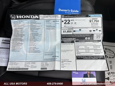 2020 Honda Odyssey EX-L w/Navi w/RES - Photo 65 - San Jose, CA 95116