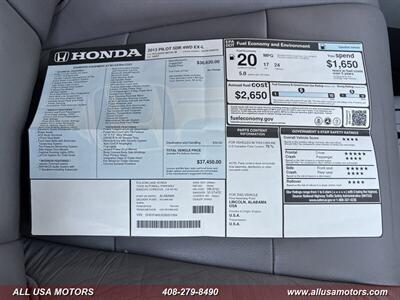 2013 Honda Pilot EX-L   - Photo 48 - San Jose, CA 95116