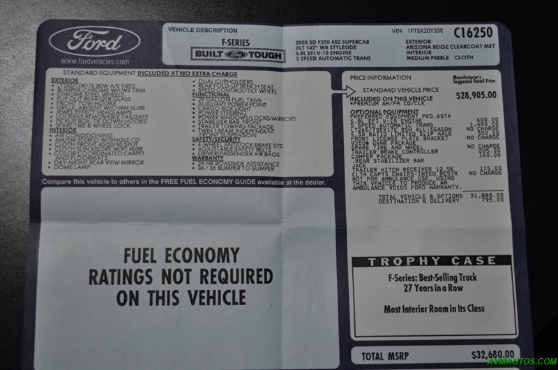 2005 Ford F-250 Super Duty XLT 4dr SuperCab XLT - Photo 31 - Scottsdale, AZ 85260