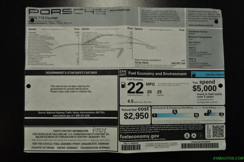 2024 Porsche 718  Cayman - Photo 38 - Scottsdale, AZ 85260