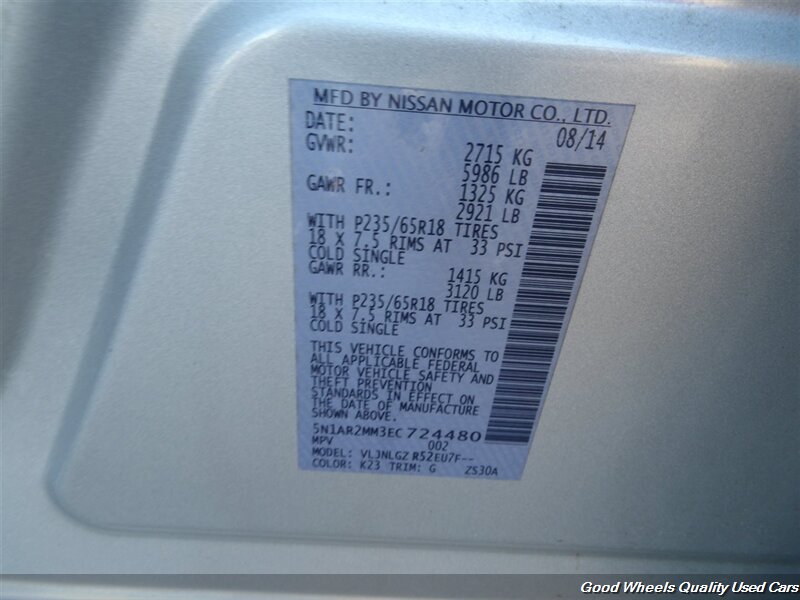 2014 Nissan Pathfinder SL photo 34