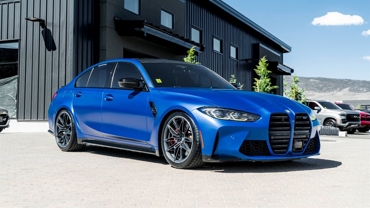 2021 BMW M3 Competition  FROZEN PORTIMAO BLUE - Photo 1 - Reno, NV 89511