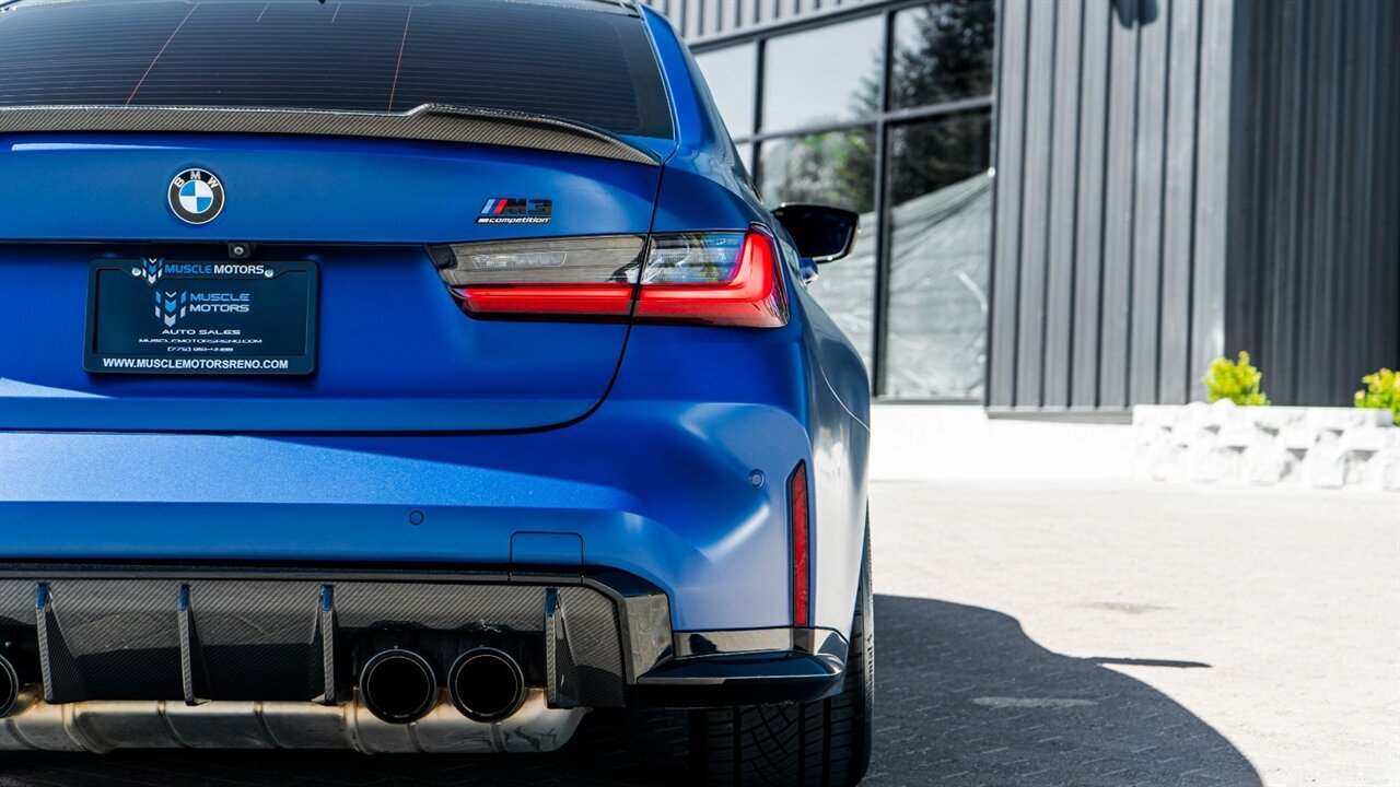 2021 BMW M3 Competition  FROZEN PORTIMAO BLUE - Photo 16 - Reno, NV 89511