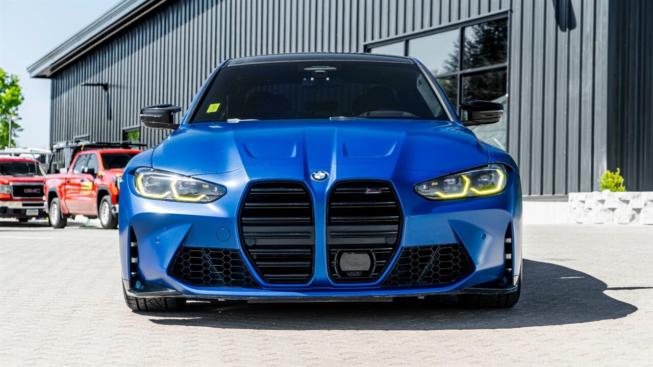 2021 BMW M3 Competition  FROZEN PORTIMAO BLUE - Photo 4 - Reno, NV 89511