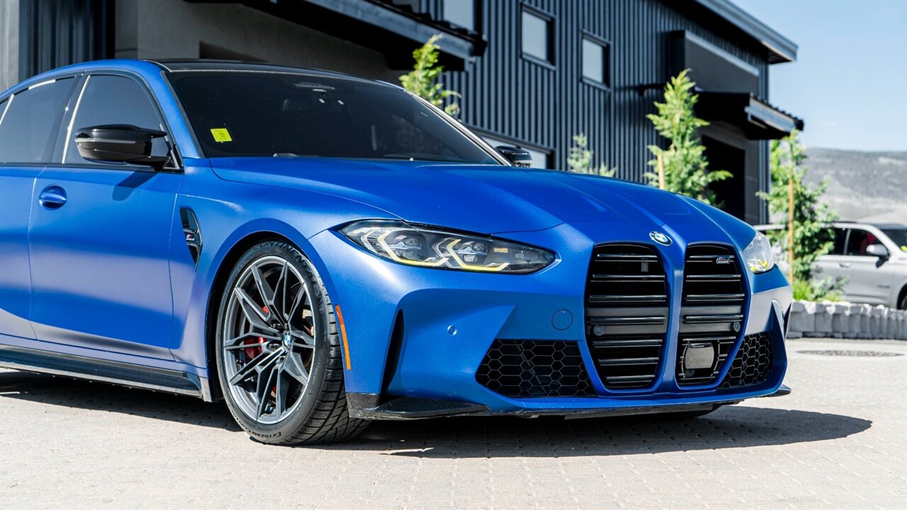 2021 BMW M3 Competition  FROZEN PORTIMAO BLUE - Photo 9 - Reno, NV 89511
