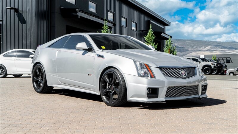 Silver 2013 Cadillac CTS-V Coupe Coupe Rear-Wheel Drive Automatic