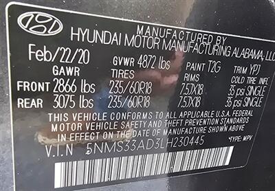 2020 Hyundai SANTA FE SEL   - Photo 34 - Tulsa, OK 74112