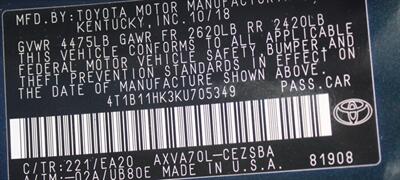 2019 Toyota Camry LE   - Photo 19 - Tulsa, OK 74112