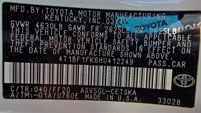2017 Toyota Camry SE   - Photo 21 - Tulsa, OK 74112
