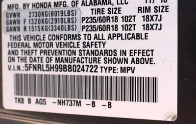 2011 Honda Odyssey Touring Elite   - Photo 23 - Tulsa, OK 74112