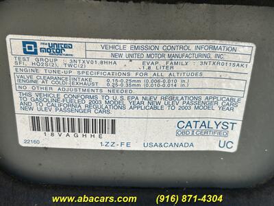 2003 Pontiac Vibe   - Photo 20 - Lincoln, CA 95648