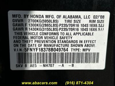 2008 Honda Pilot SE   - Photo 24 - Lincoln, CA 95648