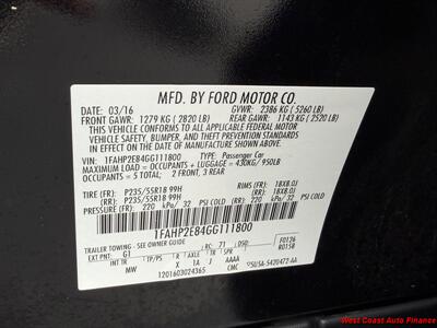 2016 Ford Taurus SEL  w/Bk Up Camera - Photo 45 - San Marcos, CA 92078