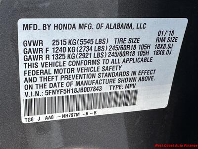 2018 Honda Pilot LX  w/Back up Camera - Photo 36 - San Marcos, CA 92078