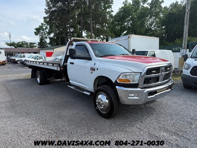2012 Dodge Ram 5500 4x4 Heavy Duty Cummins Flatbed Rollback Tow Truck - Photo 1 - North Chesterfield, VA 23237