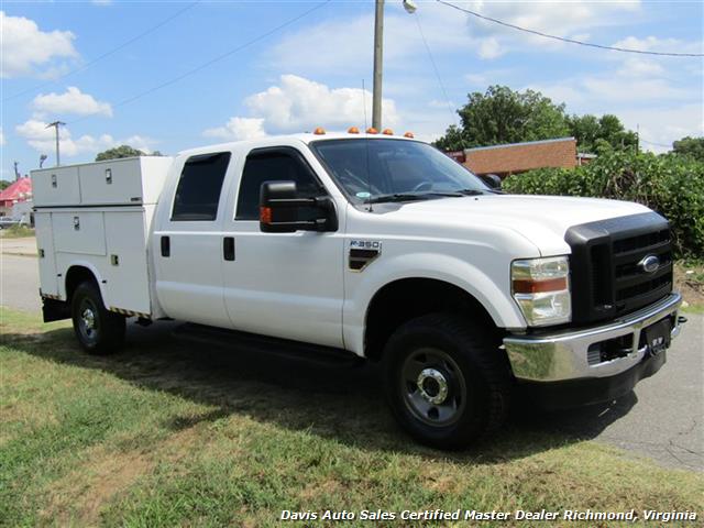 2008 Ford F-350 Super Duty XL 4X4 Twin Turbo Diesel Crew Cab Utility ...