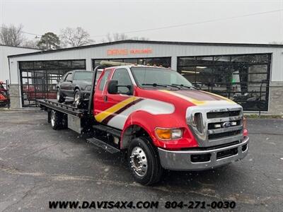 2010 Ford F-650 Super Cab Flatbed Rollback Tow Truck  