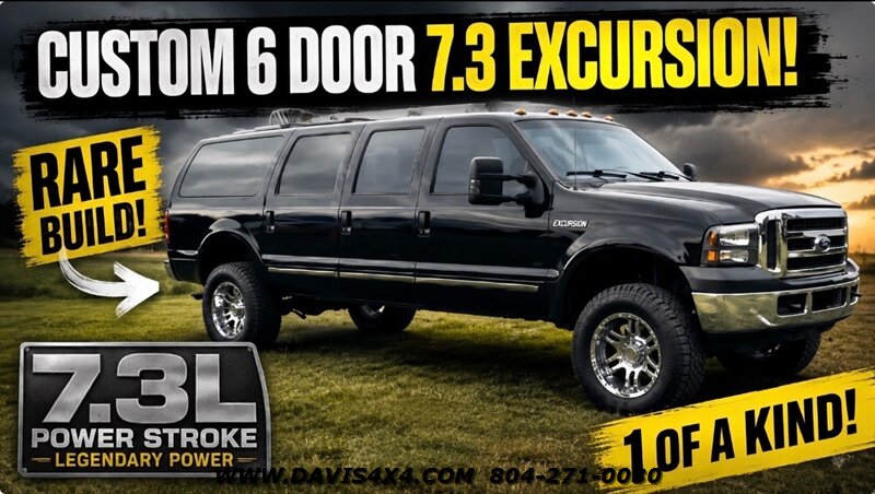 2002 Ford Excursion Lariat 6 Door Custom 4x4   - Photo 1 - North Chesterfield, VA 23237