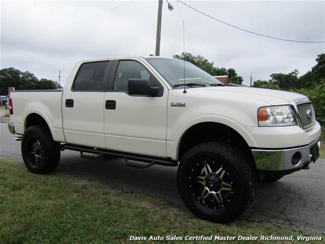 2008 Ford F 150 Platinum Pearl White Lariat Lifted 4x4 Crew