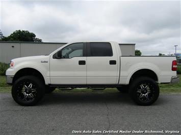 2008 Ford F-150 Platinum Pearl White Lariat Lifted 4X4 Crew Cab SB   - Photo 2 - North Chesterfield, VA 23237