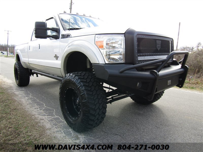 2011 Ford F 350 Super Duty Lariat Lifted 67 Diesel Coil Over Conversion Crew Cab Long Bed Power 6074