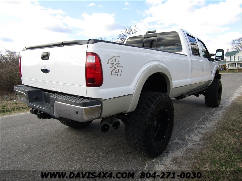 2011 Ford F 350 Super Duty Lariat Lifted 67 Diesel Coil Over Conversion Crew Cab Long Bed Power 6482